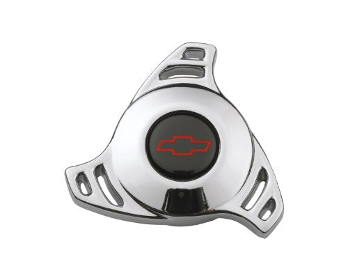 ProForm 141-323 chrome air cleaner wing nut with large Hi-Tech red bowtie logo, 1/4-20 thread