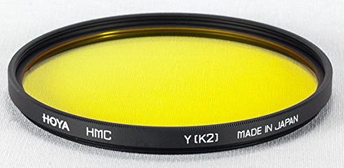 HOYA HMC K2 46mm Lens Filter (Yellow)– Tonal Enhancing Camera Filter for B&W Photography with Slim Aluminum Frame, Multi-Coated Optical Glass, Reduces Flare & Ghosting, Improves Contrast & Clarity Yellow