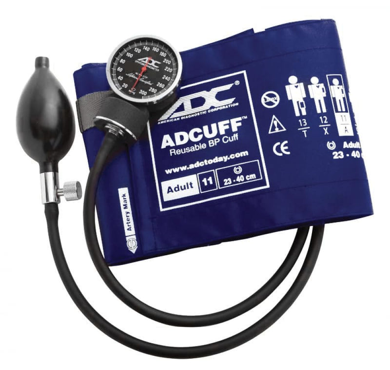 [Australia - AusPower] - ADC 720RB Diagnostix Model 720 Premium Professional Pocket Aneroid Sphygmomanometer with Adcuff Nylon Blood Pressure Cuff, Adult, Royal Blue 