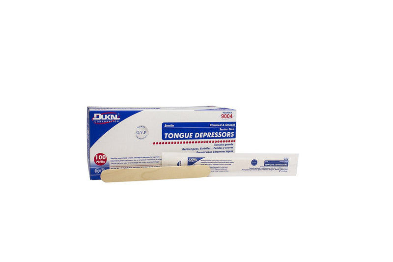 [Australia - AusPower] - Dukal - FBA_9004 6-Inch Tongue Depressors, 100 Count (Pack of 1) 100 Count (Pack of 1) 