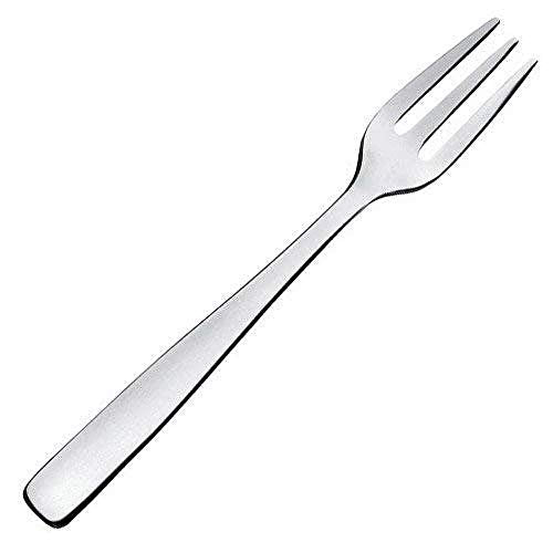 A Di Alessi "Knifeforkspoon" 6-3/4-Inch Pastry Fork, Mirror Polish, Set of 6