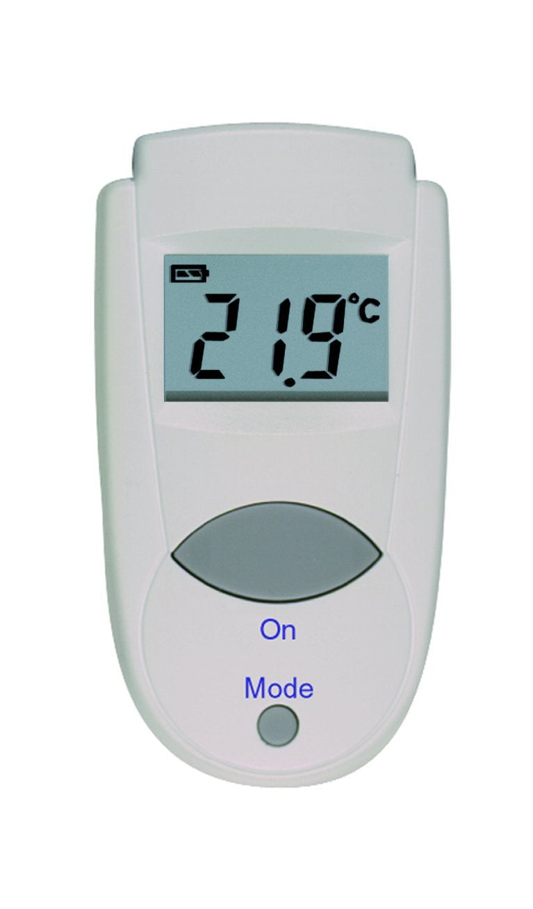 TFA Dostmann Infrared Thermometer Mini Flash, 31.1108, Contactless Measurement of Surfaces, 1s Measuring Time, According to HACCP, Versatile, L 37 x W 17 x H 68 mm