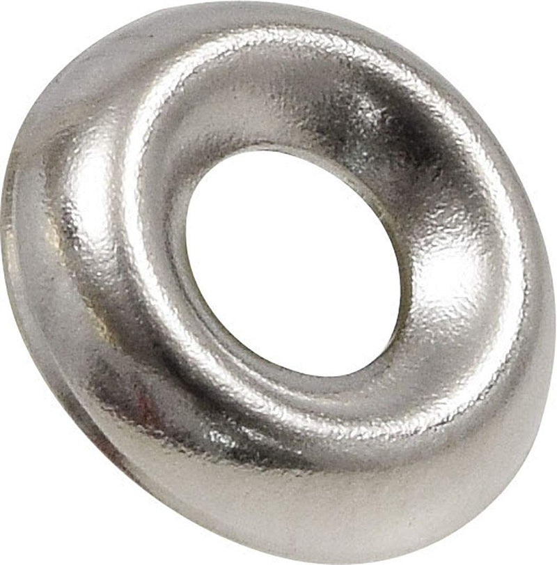 [Australia - AusPower] - Hillman Group 310170#8 (100-Pack) Nickel-Plated Countersunk Finish Washers, Silver, 100 Pieces #8 