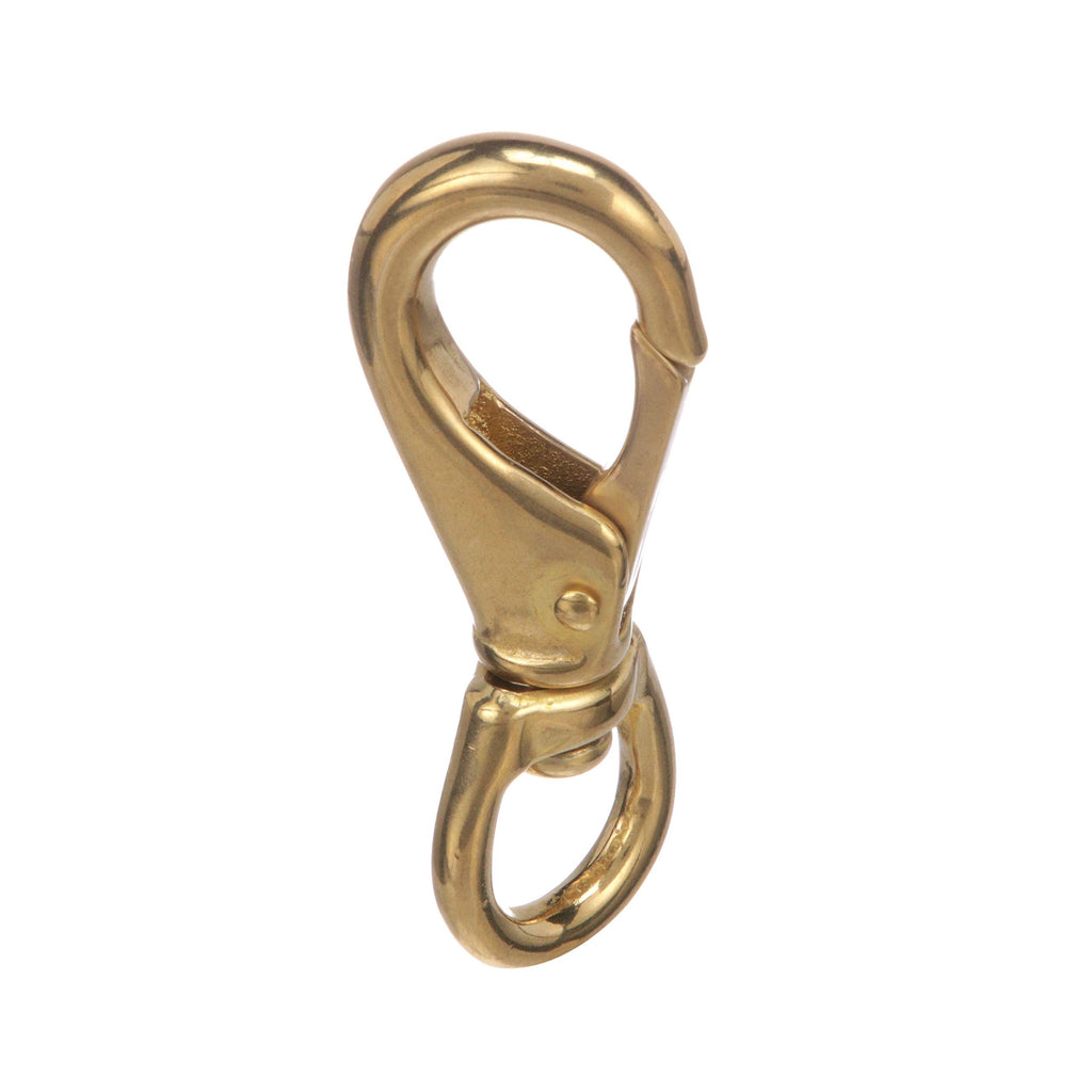 Seachoice Swivel Eye Snap, Cast Brass, Various Sizes Size #1 3-1/4 In. Long