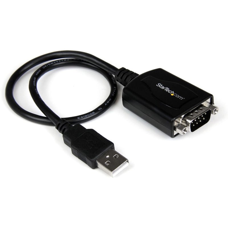 [Australia - AusPower] - StarTech.com 1 ft. USB to RS232 Serial DB9 Adapter Cable with COM Port Retention - Up to 920 kpbs USB A to DB9 Serial Adapter (ICUSB232PRO) 