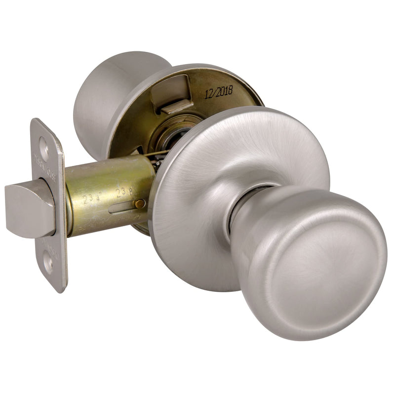 Design House 781914 Tulip Passage Hall and Closet Door Knob Satin Nickel Hall & Closet Lock