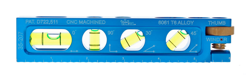[Australia - AusPower] - IDEAL Electrical 35-207 6 in. Electrician Level With 4 Vials And Magnetic Jaw 