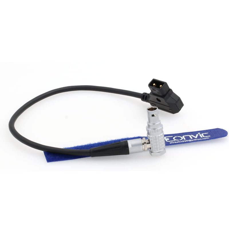 [Australia - AusPower] - Eonvic Power Cable for Kinemini 4K Camera 1B 2 Pin Right Angle to Dtap Male 