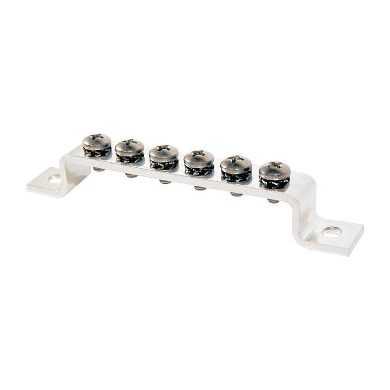Blue Sea Systems 2306 100 Amp Mini Grounding BusBar with 6 screws 100A Grounding - 6 Screw no Cover