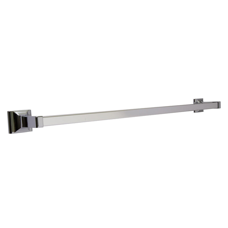 Design House 30 in Millbridge Towel Bar, Standard Wall Mount, Concealed Screws, Easy Installation, Polished Chrome, 31.96 in L x 1.81 in W x 3.15 in H, Item 533034 30 Inch 30 in. Wide Towel Bar
