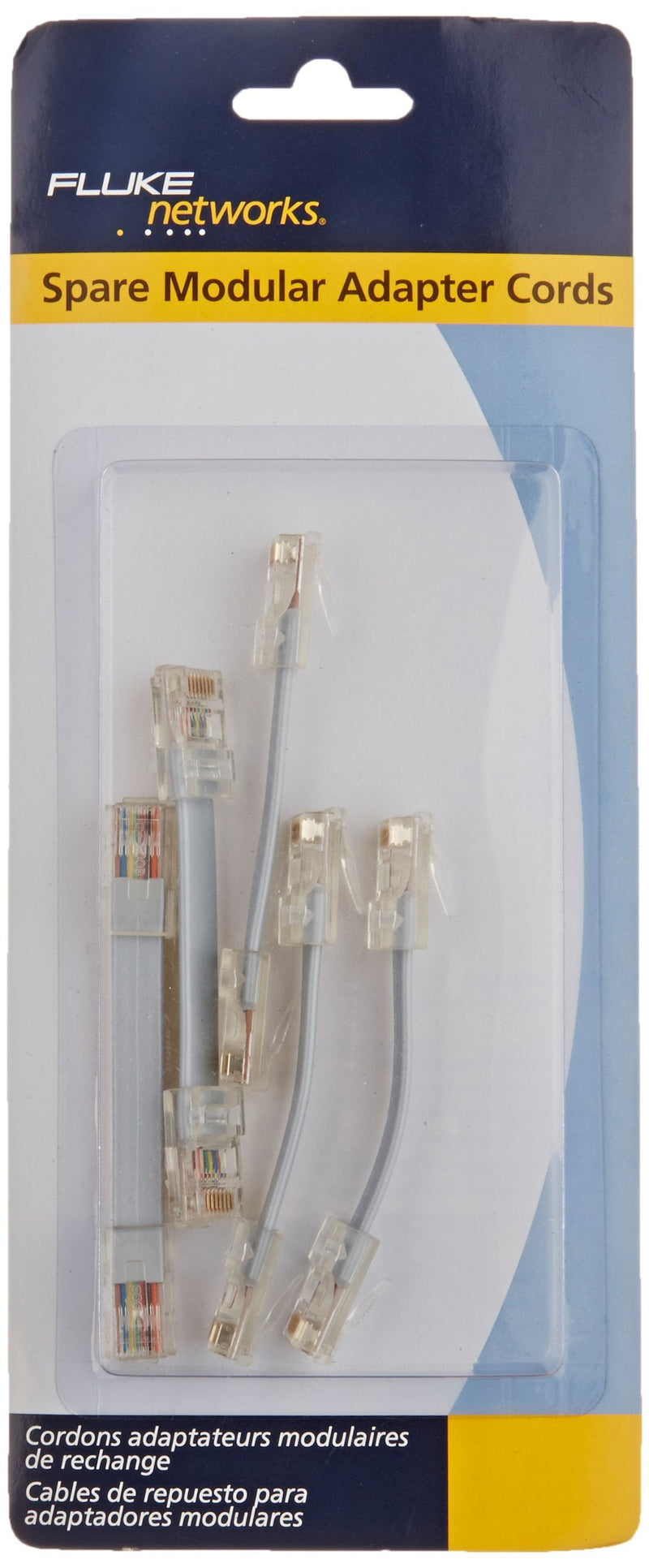 [Australia - AusPower] - Fluke Networks 10300000 Spare Modular Adapter 8-Wire Cords (Pack of 5) 