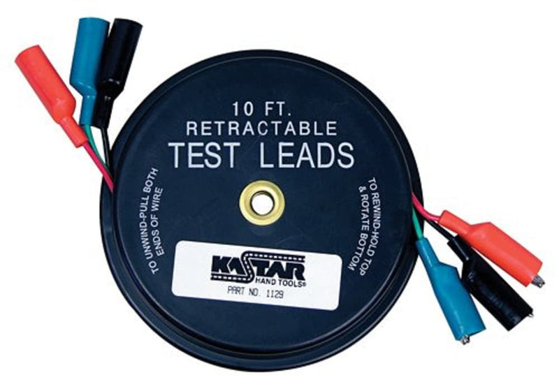 [Australia - AusPower] - Lang Tools (1129 Retractable Test Lead, black, 3 Leads X 10' 