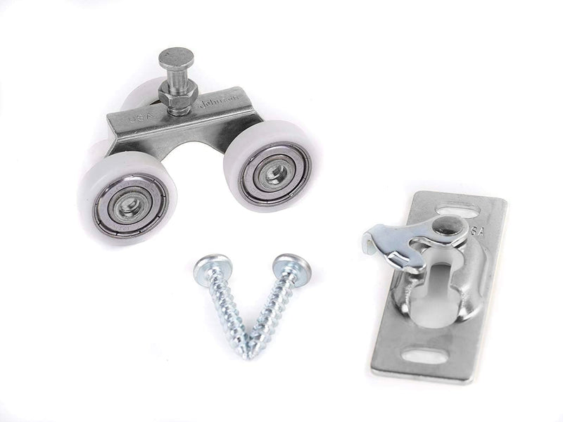 Johnson Hardware Sliding Door/Pocket Door Hanger Ball Bearing 1125-1 Inch Wheel, 200 lb Capacity 1 Inch