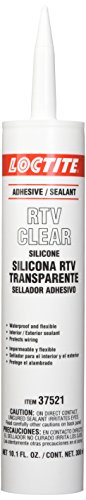 Loctite Automotive RTV Clear Silicone Adhesive, 300 ml tube for waterproof indoor and outdoor sealing