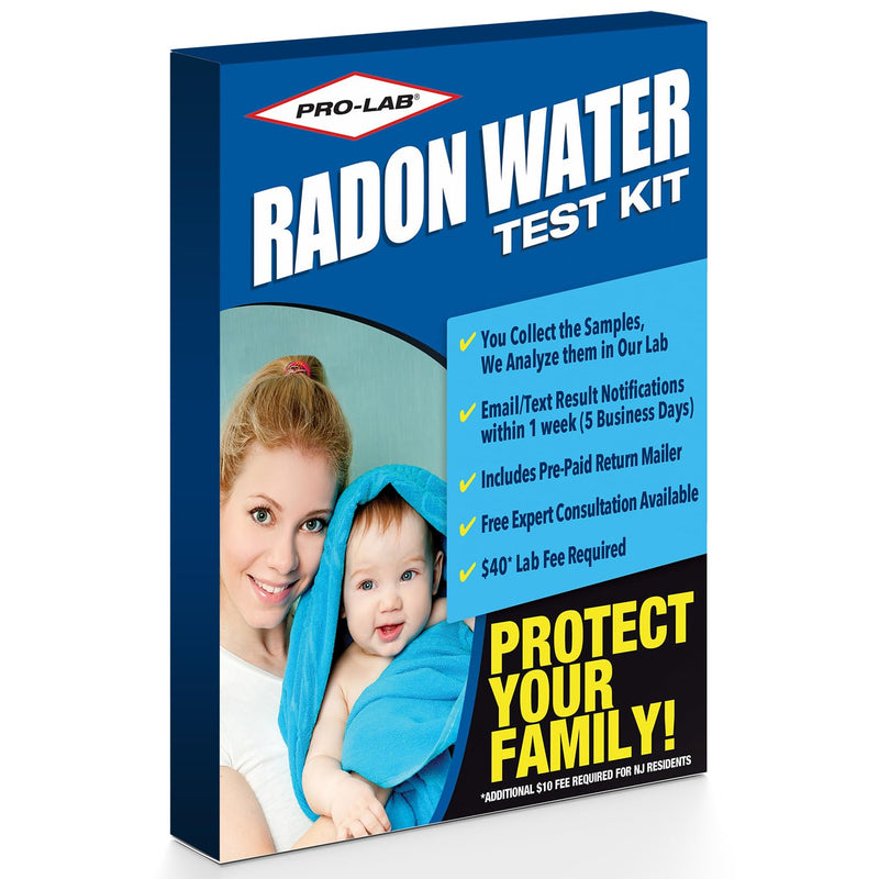 [Australia - AusPower] - PRO-LAB Radon Tester, DIY Radon Test Kit for Water - EPA-Approved, Accurate & Reliable Radon Test for Home & Office Water Supply with Dual Sample Vials for Precise Results 