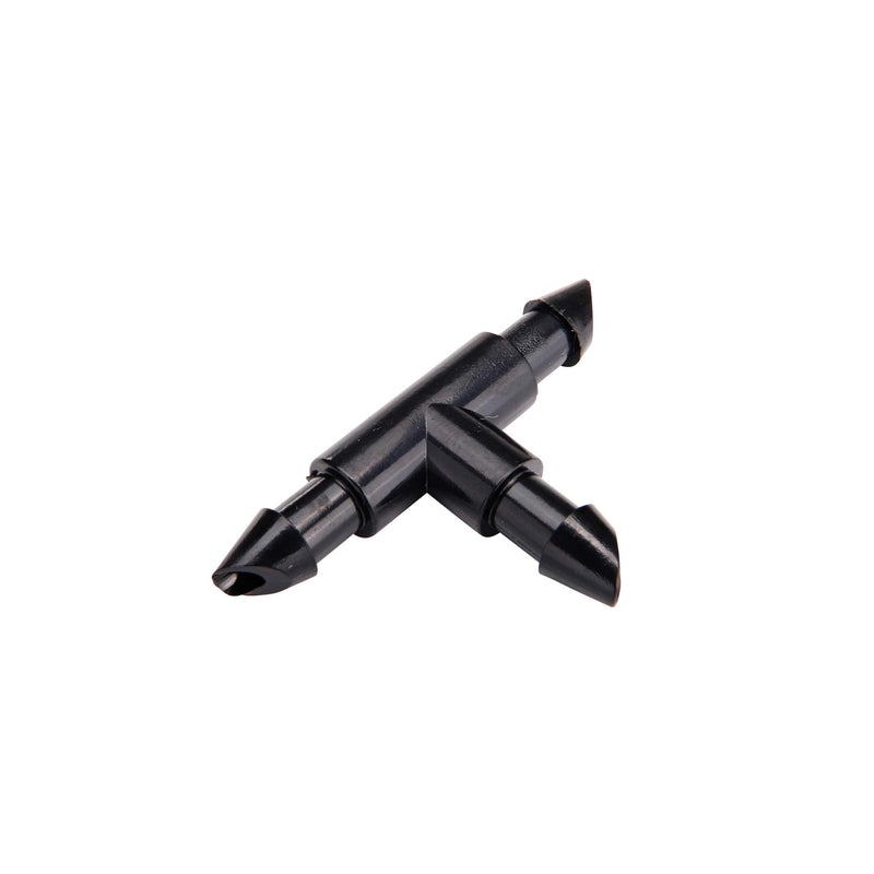 [Australia - AusPower] - Raindrip 307050B, Barbed Tee, 1/4-Inch, 50-Pack, Drip Irrigation Fitting for Supply Tubing & Dripline, Black 50 Pack 