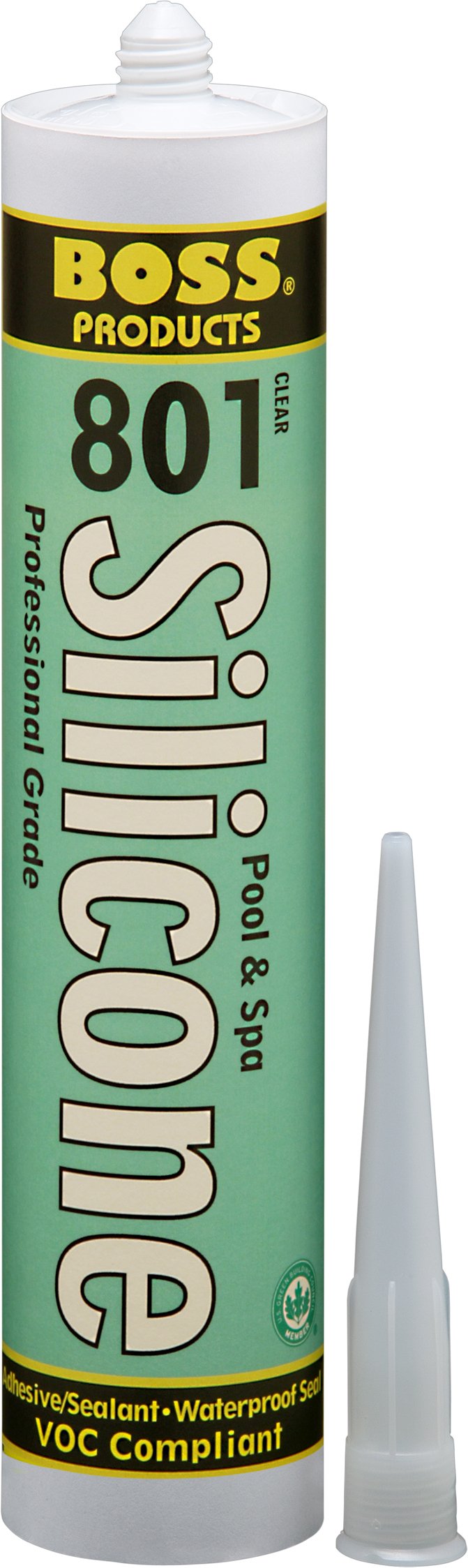 [Australia - AusPower] - BOSS 02505CL10 801 Neutral Cure Silicone Adhesive, Clear, 10.3-Ounce 