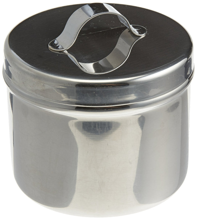 [Australia - AusPower] - Graham-Field 3238 Grafco Ointment Jar with Strap Handle Cover, Stainless Steel, 8 oz Capacity, 2-1/2" x 3-1/8" 