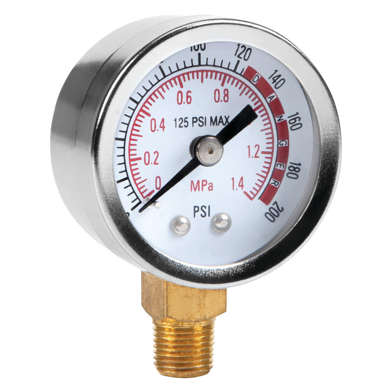 [Australia - AusPower] - Performance Tool W10055 0-200 PSI Air Gauge for Air Tank Accessory Air Tank Gauge 