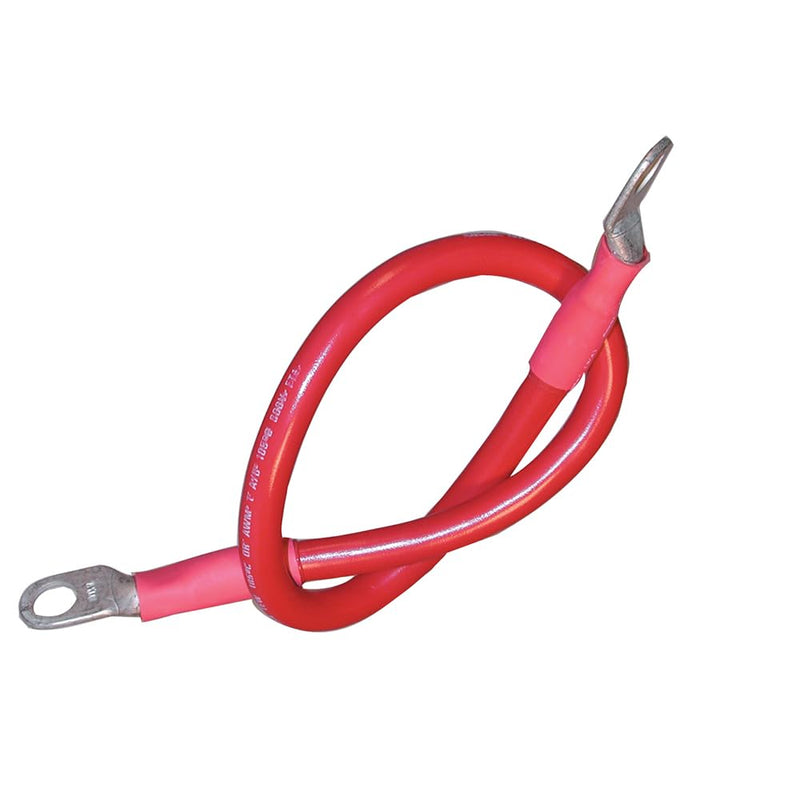 ANCOR MARINE GRADE 189130 Battery Cable Assembly, 4 AWG (21mm2) Wire, 5/16" (7.93mm) Stud, Black - 18in (45.7cm) 2-Gauge, Size 3/8 Stud Red, 18-Inch/Pack