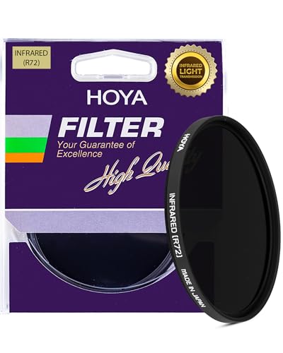 Hoya R72 Infrared Lens Filter 46mm - IR Pass Filter 760nm-860nm for Camera