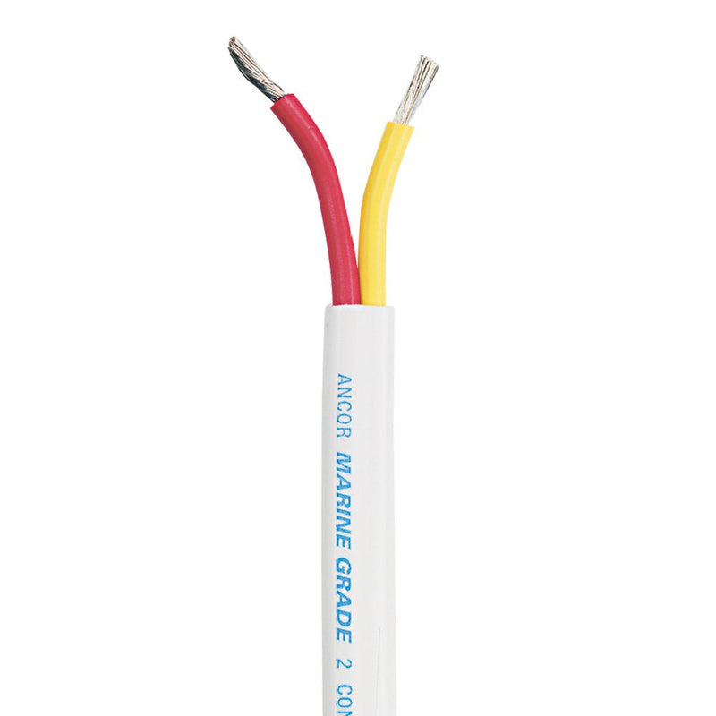 Ancor Marine Grade Products 124910 Safety Duplex Cable, 18/2 AWG (2 x 0.8mm2), Flat - 100ft, Red/Yellow 100 Feet 18 Awg, Flat Duplex
