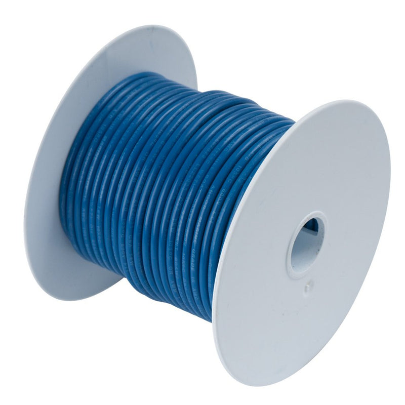 Ancor 104110 Marine Grade Electrical Primary Tinned Copper Boat Wiring (14-Gauge, Dark Blue, 100-Feet) 100 Feet 14 Awg