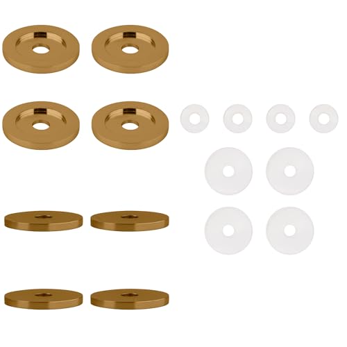 CRL gold plated replacement flat washers for back-to-back solid pull handles, set