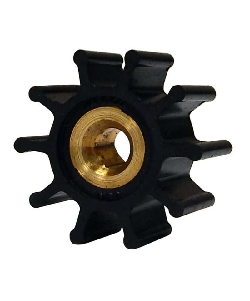 Jabsco 9200-0023-P, Nitrile, Drive Type 4, 10 Blade, 1-19/32 Diameter, 3/4 Width, 5/16 Shaft, Brass Insert 1-9/16" Diameter