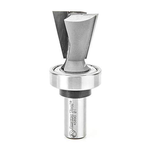 Amana Tool - 45890 Carbide Tipped Keller Dovetail 14 Deg x 1" Dia x 1" 2 Shank