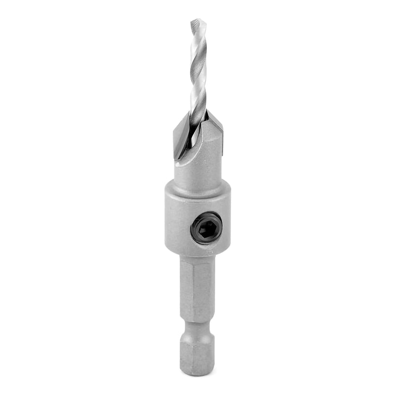 Amana Tool Carbide Tipped 82 Degree Countersink Drill Bit, 55266, 3/8 D x 49 Deg x 1/4 Quick Release Hex Shank for Wood Screw 10