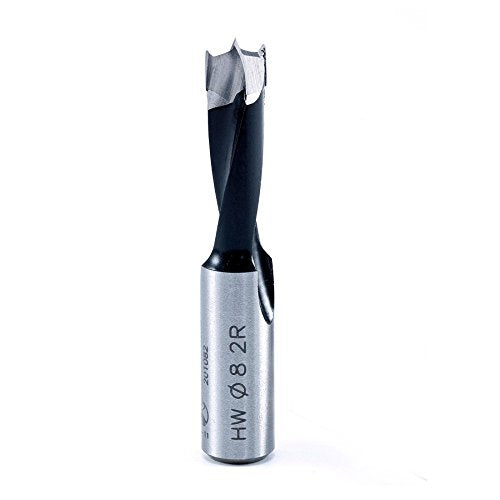 Amana Tool - 201082 Carbide Tipped Brad Pt. Boring Bit R/H 8.2mm Dia x 57mm Long x 10mm