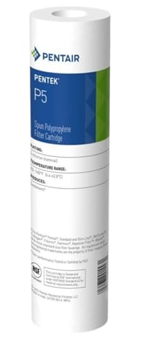 Pentek P5 10-inch 5-micron sediment water filter cartridge replacement for under-sink filtration systems