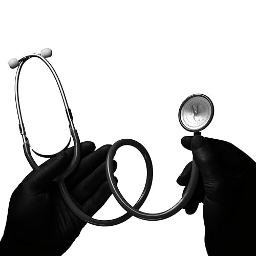 Flat-Headed Stethoscope Ultra-Lightweight Super Acoustics Various Colors | Black1