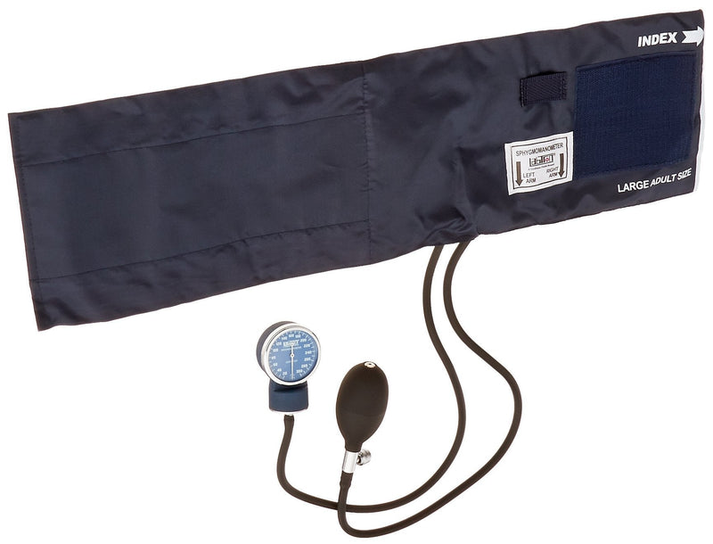 [Australia - AusPower] - Labtron Labstar Latex-Free Sphygmomanometer - Manual Blood Pressure Monitor with Large Adult Cuff - Blue, 200X 