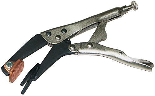 Steck Plugweld slip-joint pliers with adjustable jaws for automotive body repair