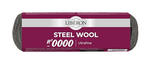 Libéron Grade 0000 steel wool, 1/2 lb roll, 250g (8.8 oz) package