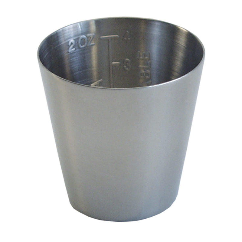 [Australia - AusPower] - Graham-Field 3241 Grafco Graduated Medicine Cup for Hospital and Homecare Use, Stainless Steel, 2 Oz Capacity, 2" x 1-3/4" 
