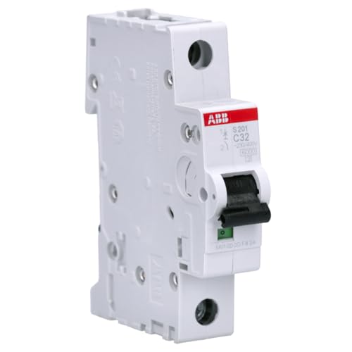 ABB 2CDS251001R0324 S201-C32 Circuit Breaker Pack of 1 | C-characteristic fuse for DIN rail mounting, switching capacity 6 kA professional screw terminal 2CDS251001R0324 Single