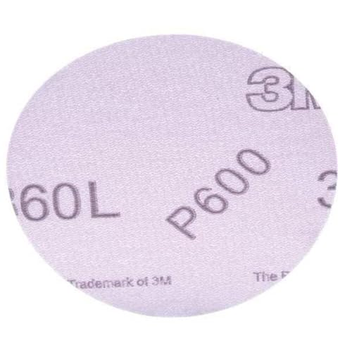 3M Hookit 360L P600 film hook and loop disc, 3-inch die-cut abrasive disc, pack of 50