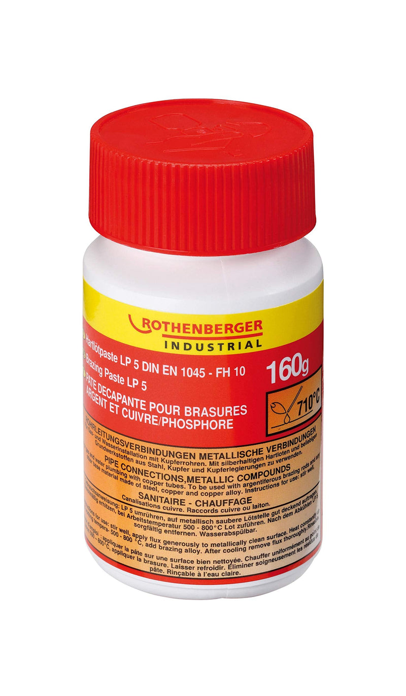 ROTHENBERGER Industrial Flux Paste LP5 for Installations with Copper Pipes, 160 g - 035610E 160g