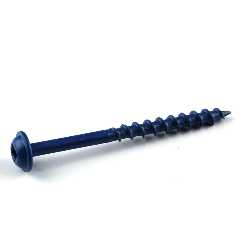 Kreg Blue-Kote Pocket-Hole Screws - SML-C2B-250 - Weather Resistant Pocket Screws - 2-Inch - Coarse Thread - Maxi-Loc Head - Outdoor - 250 Count