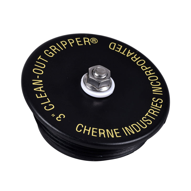 [Australia - AusPower] - Cherne 270178 Clean-Out Mechanical Gripper Plug, 3 in, Black, 1 Count 