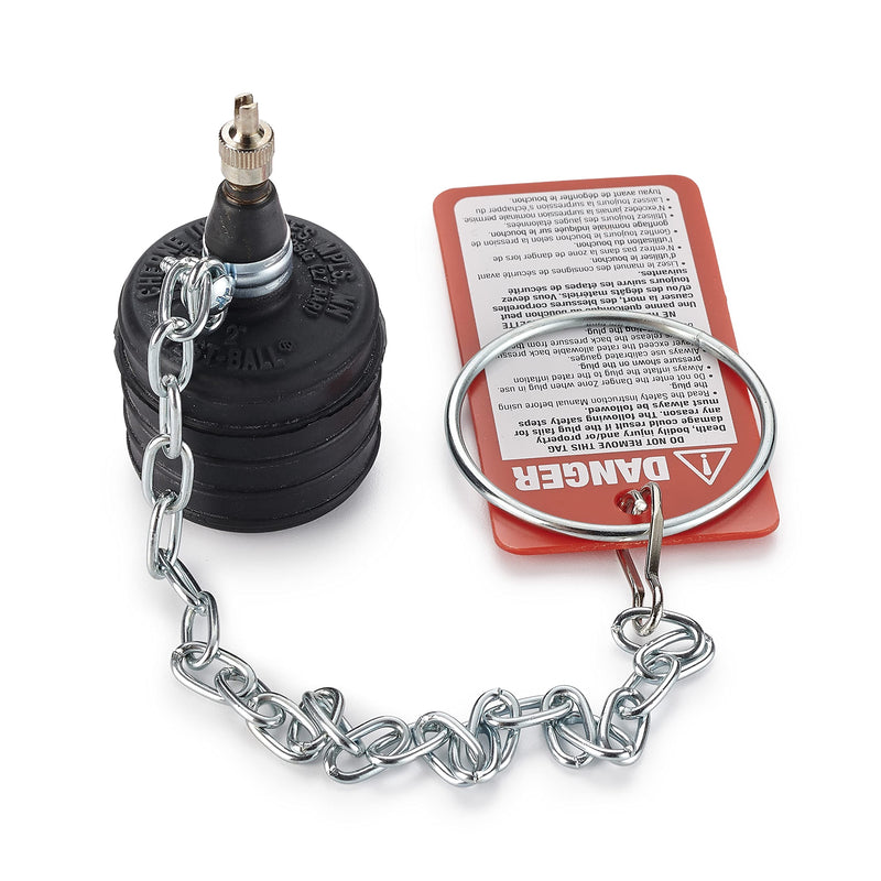 [Australia - AusPower] - Cherne 270024 2 in. Rubber Test Ball Pipe Plug, Black 