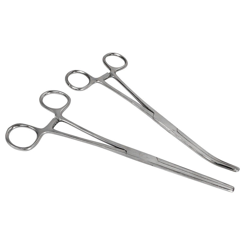 [Australia - AusPower] - HTS 161S2 2 Pc 8" Locking Straight & Curved Hemostat Set 