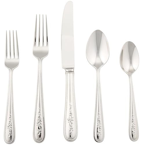 Lenox Opal Innocence Flatware 5-Piece Place Setting - , Silver 5-Piece Set