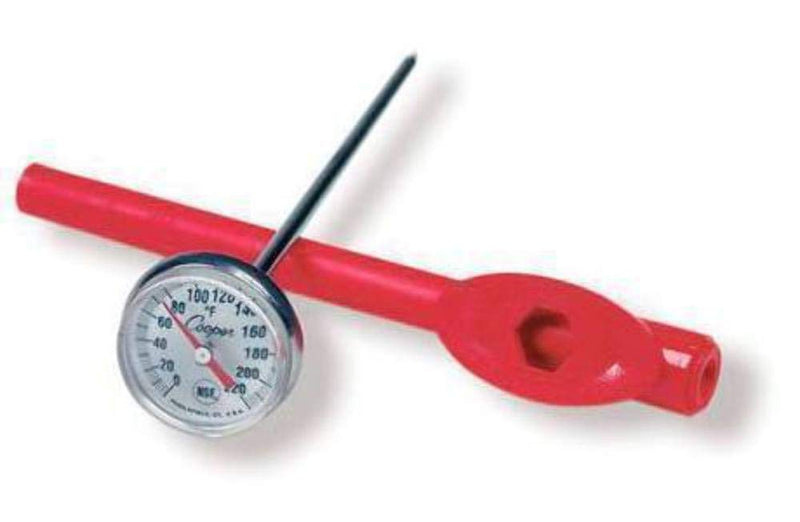 [Australia - AusPower] - Cooper-Atkins 1246-02-1 Bi-Metal Pocket Test Thermometer with Adjustment Sheath, NSF Certified, 0/220°F Temperature Range 