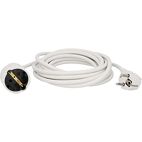 UNITEC Schuko Extension H05VV-F 3G 1.5 mm² 5 m White