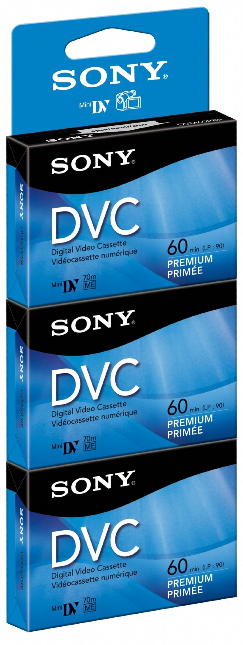 [Australia - AusPower] - Sony DVM60PRR/3 60-Minute DVC Tape Hang Tab 