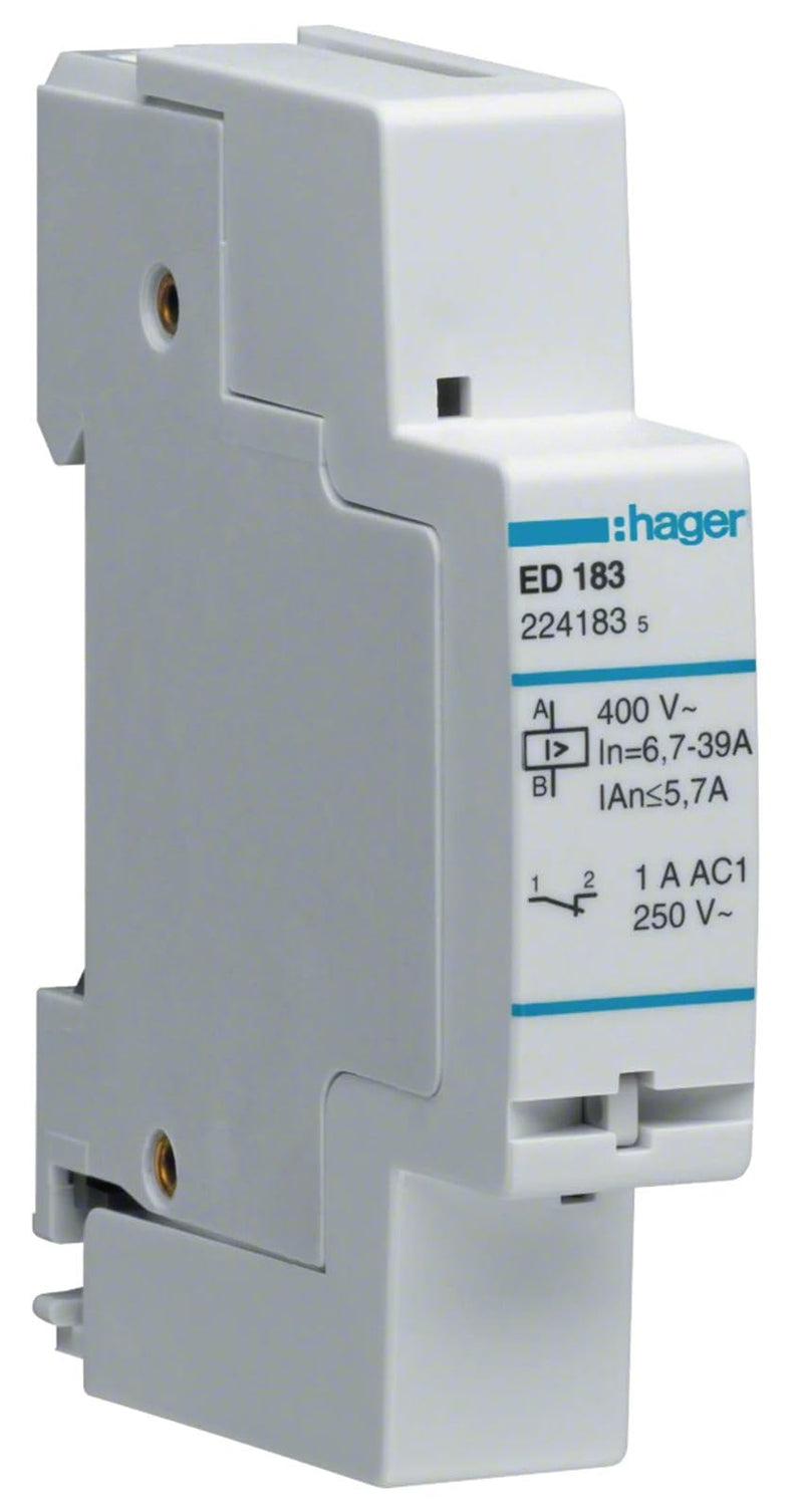 Hager ED183 – RELE Intensity 230 V 50 Hz 1 Contact Open